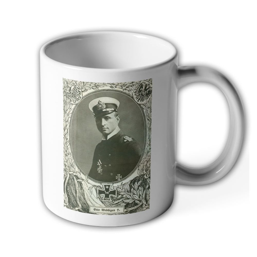 Tasse Otto Weddigen Kapitänleutnant U-Boot-Kommandant Becher#1669