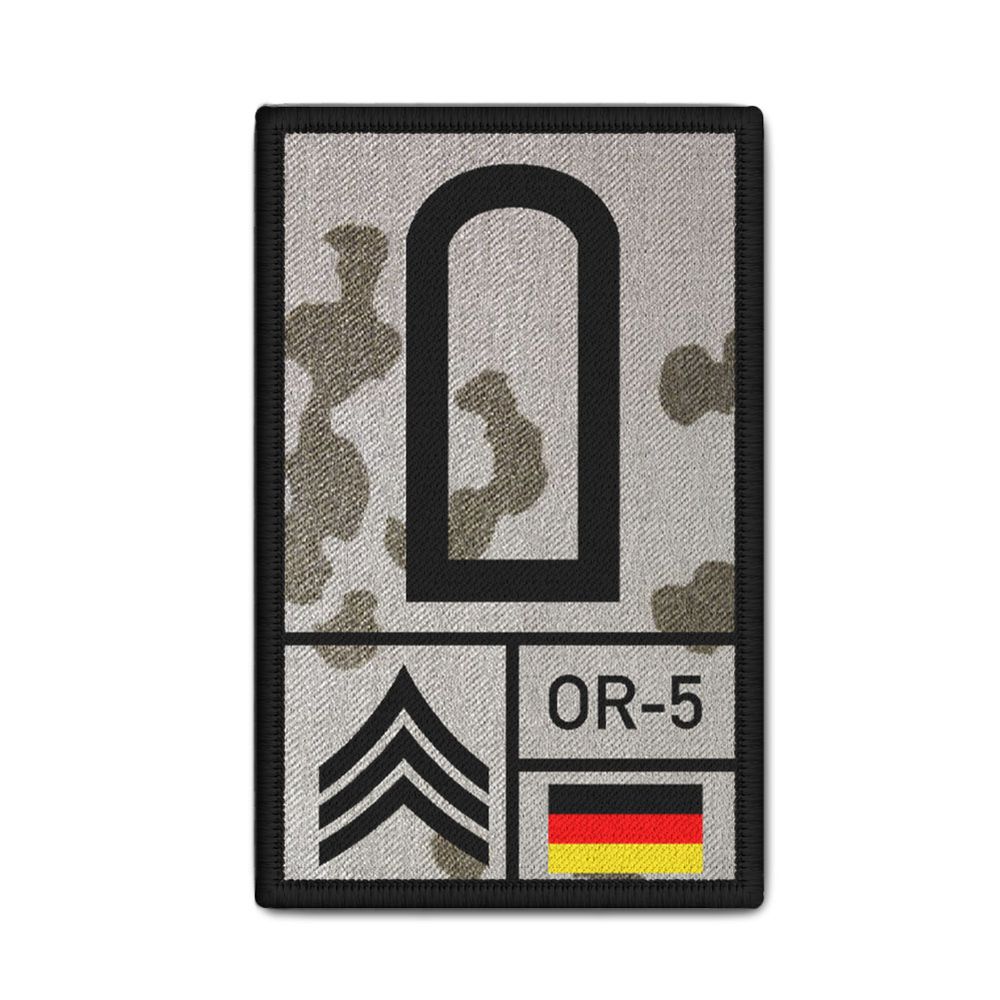 Rank Patch 9,8x6cm Nato Bundeswehr Rang Aufnäher Tropenshirt #39132