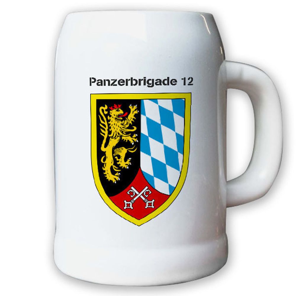 Krug / Bierkrug 0,5l -11.Bierkrug Panzerbrigade 12 PzBrig Brigade Einheit #12975