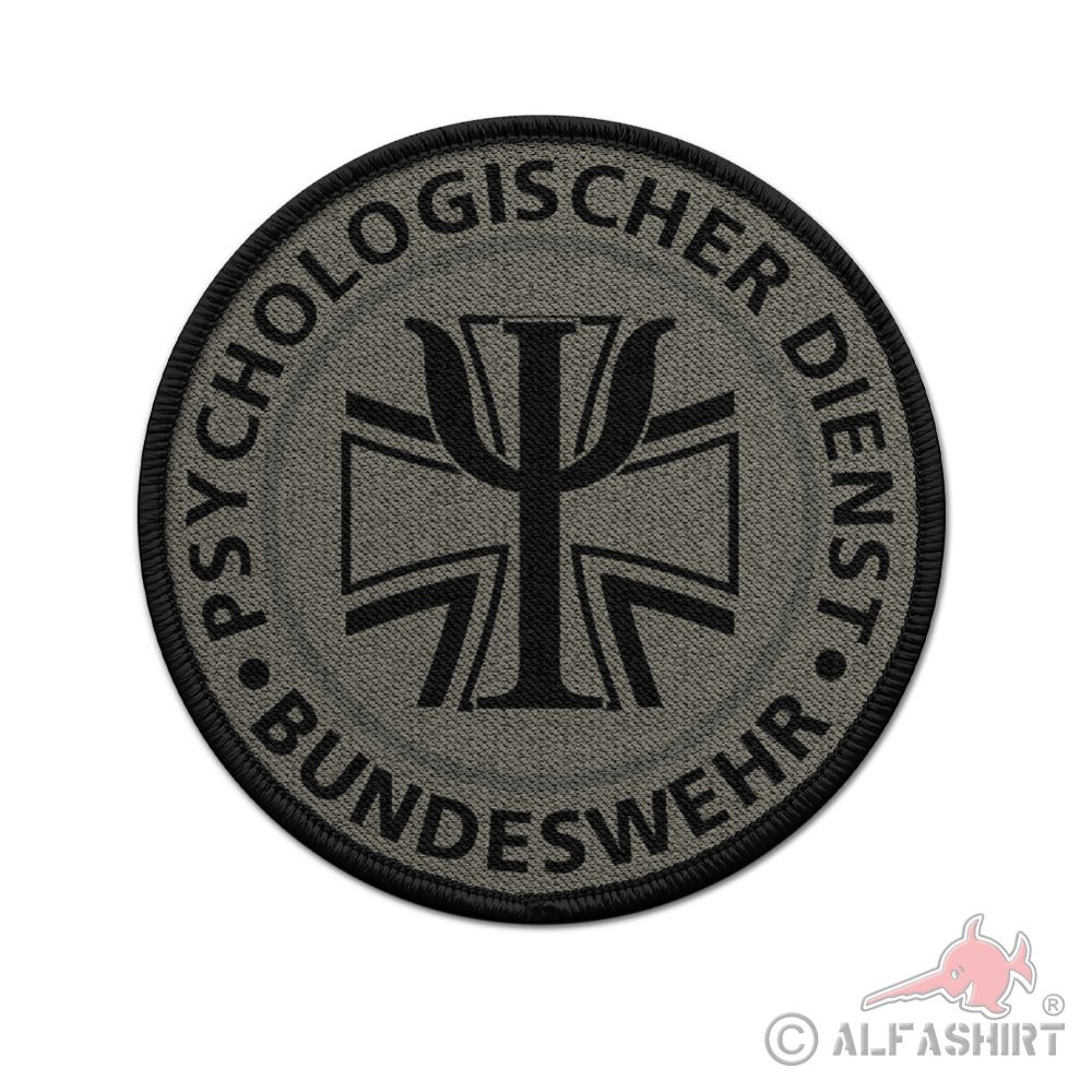 Patch psychological service camouflage version stone gray olive Bundeswehr 7.5 cm # 40445