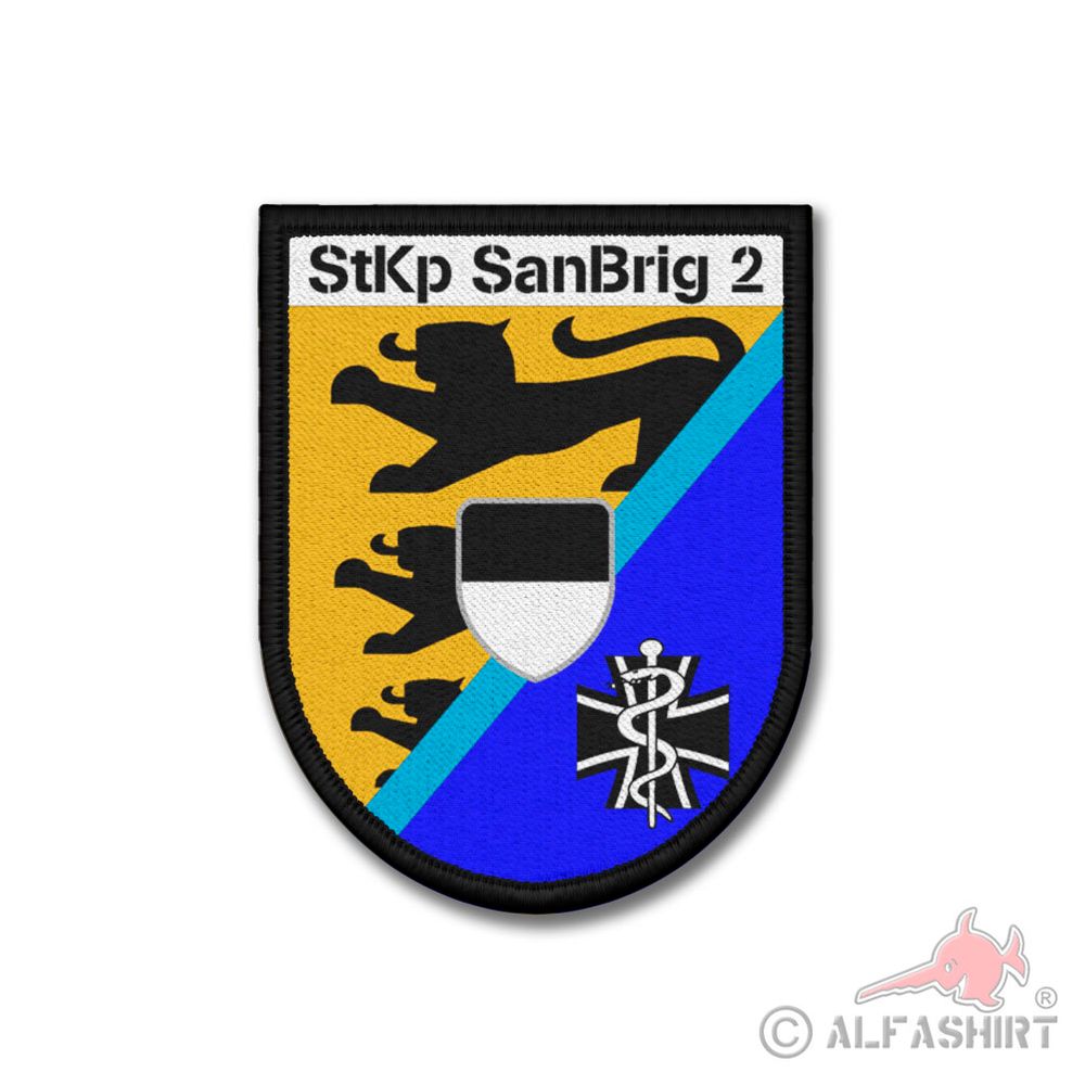 Patch StKp SanBrig 2 Ulm Stabs Kompanie Sanitäts Brigarde Bundeswehr #40152