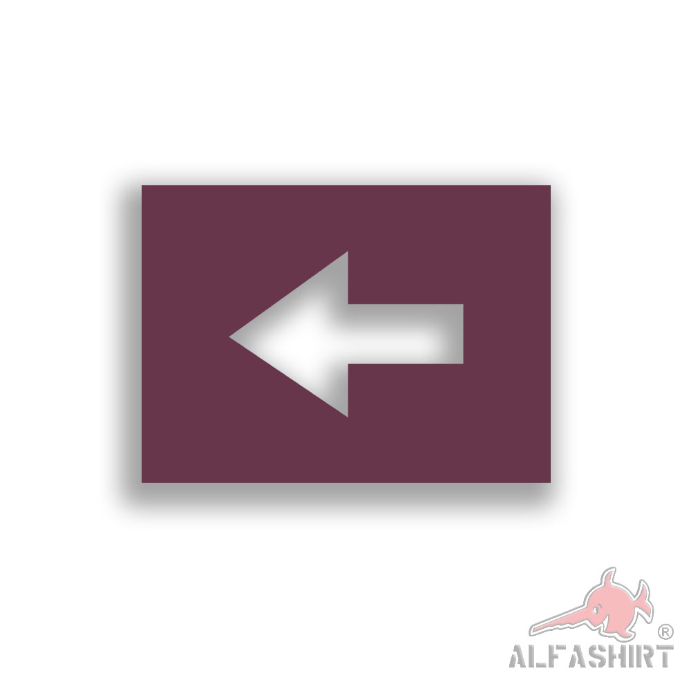 Lackierschablonen Aufkleber Pfeil Wegweiser Militär Richtung Armee 5x3,5cm A423
