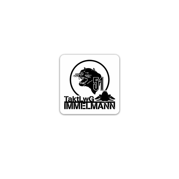 Aufkleber/Sticker TaktLwG 51 Immelmann Luftwaffentruppenkommando 7x7cm A3142