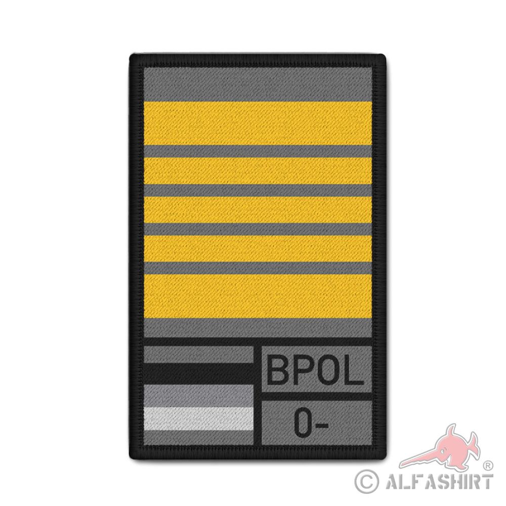 Rank Patch 9,8x6cm EPHK Erster Polizeihauptkommissar A13 #43487