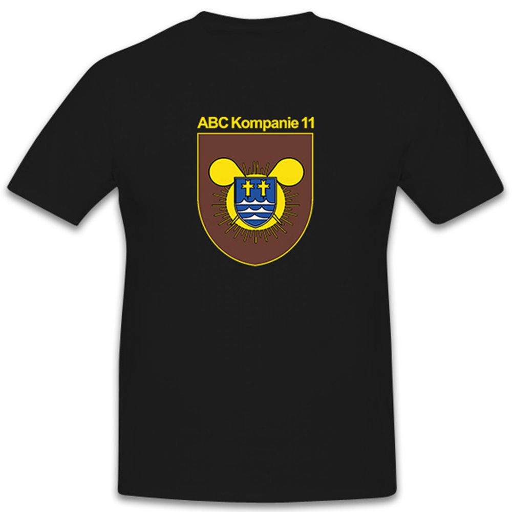 ABC Kp 11 Abwehr Kompanie Wappen Bundeswehr Atom Bio Chemie - T Shirt #11072