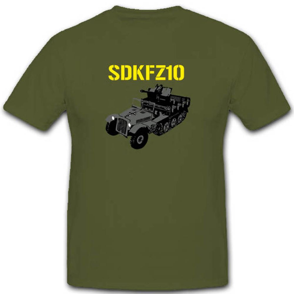 Sd.Kfz.10 Sonder Kraftfahrzeug WK Wh Geschütz Halbkette Waffe T Shirt #2824