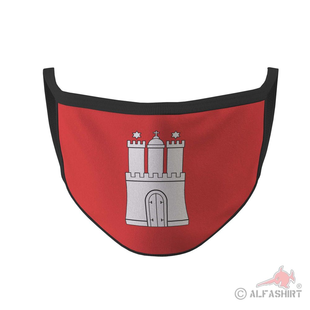 Mundmaske Hamburg Bundesland Deutschland Norddeutsch Hafenstadt Elbe #35599