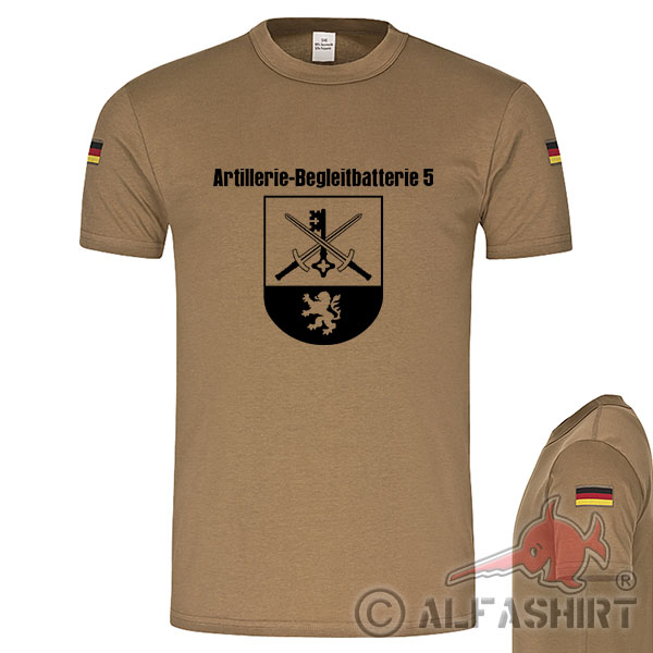 Artillery Accompanying Battery 5 BglBttr Watering Badge Badge Tropical Shirt # 17710