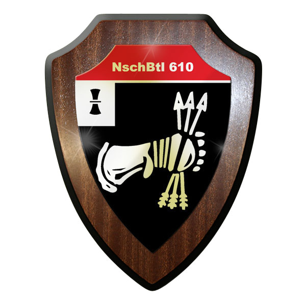 Wappenschild/Wandschild / Wappen - NschBtl 610 Nachschubbataillon Bund #10152 