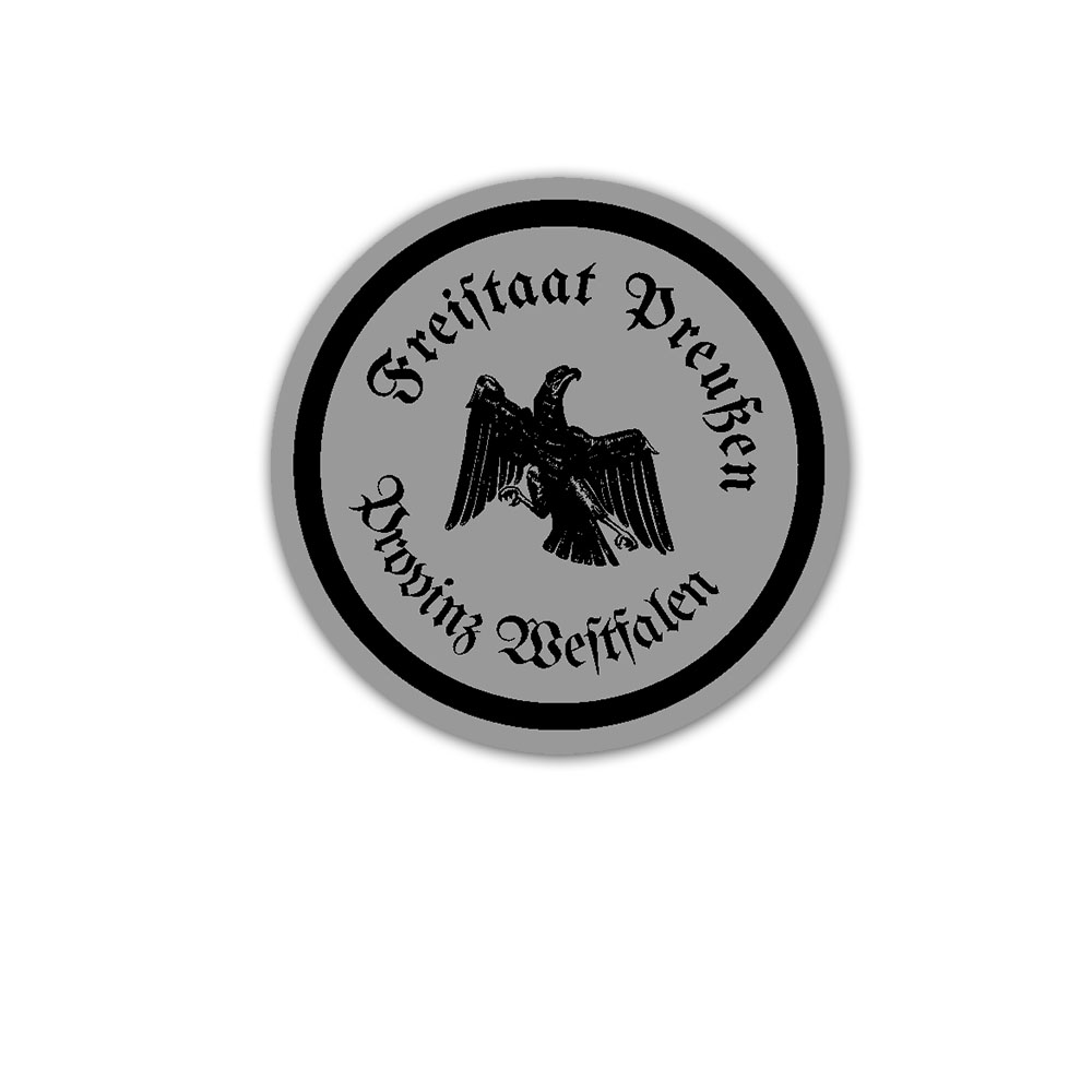 Approval Free State of Prussia license plate badge Province 3.8cm A5615