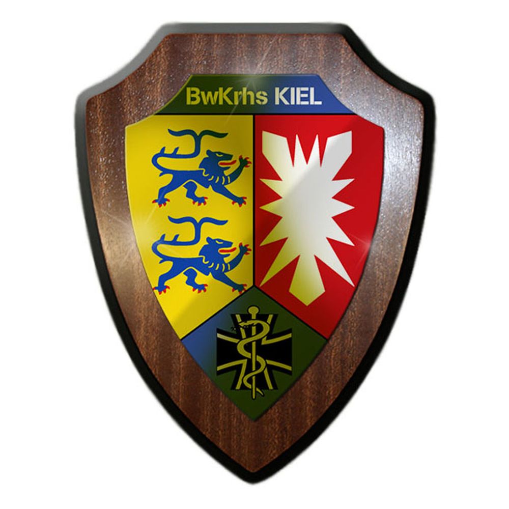Wappenschild BwKrhs Kiel Bundeswehrkrankenhaus BW Sanitäter Bund Bw Tafel #23226