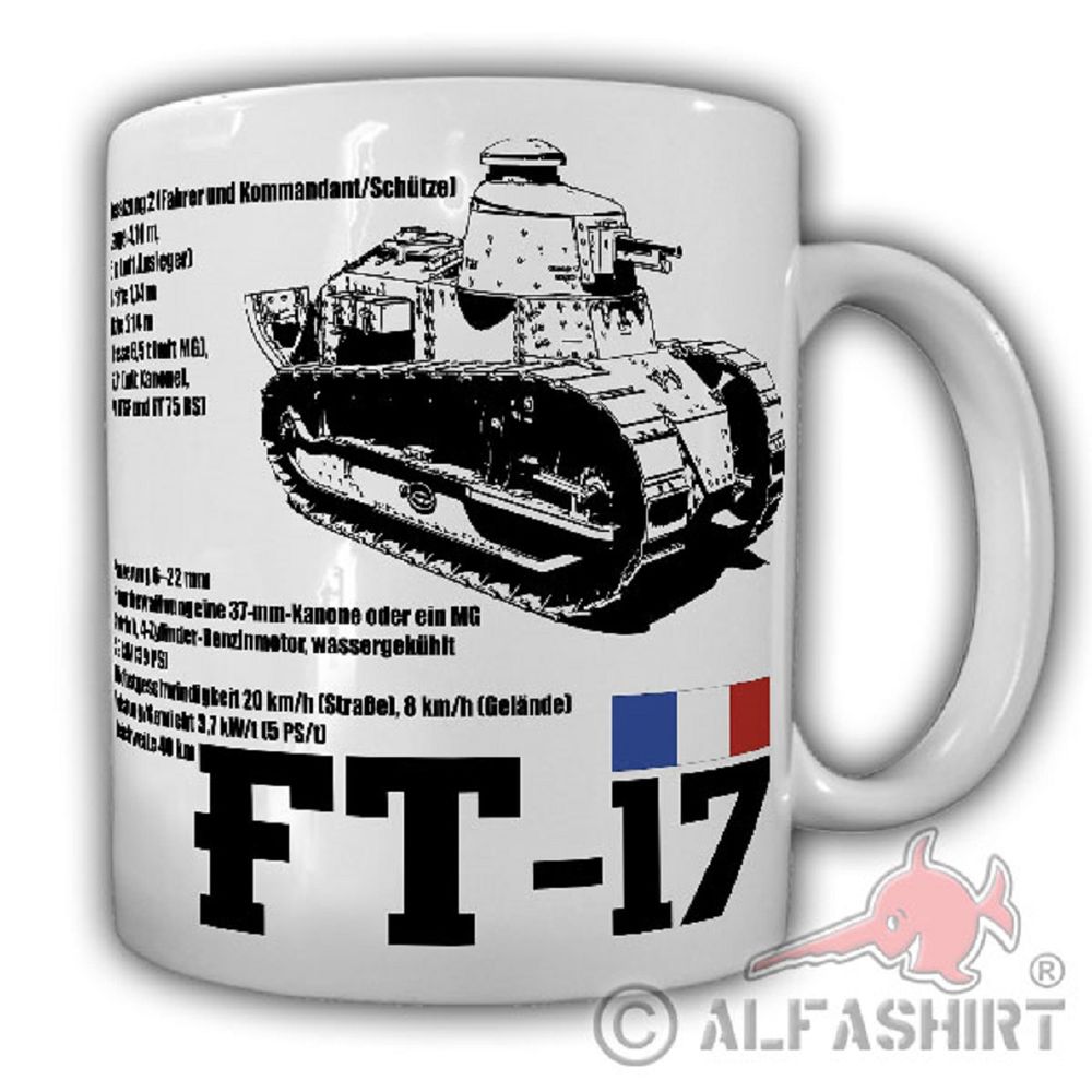 FT-7 Panzer Turm Forces armées françaises Tasse #20104