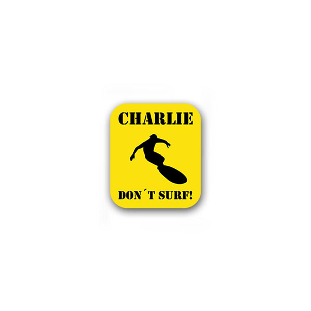 Sticker Charlie do not surf Vietnam Viet Cong US Army 6x7cm A1811