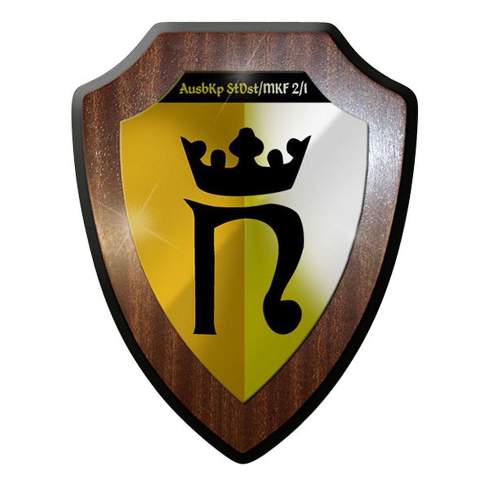 Wappenschild / Wandschild - AusbKp StDst MKF 2 1 Ausbildungskompanie #12644