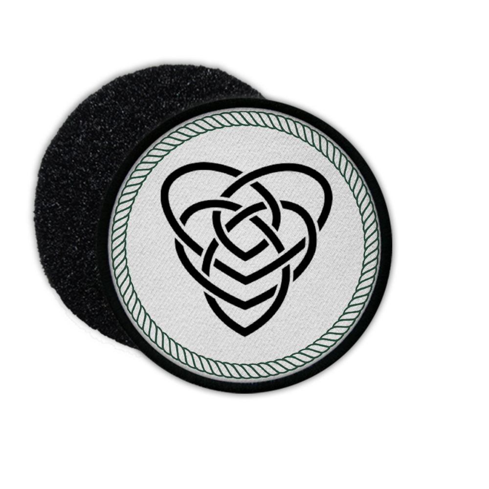 Patch celtic knot symbol daughter father viking hand dyed 75mm # 33703