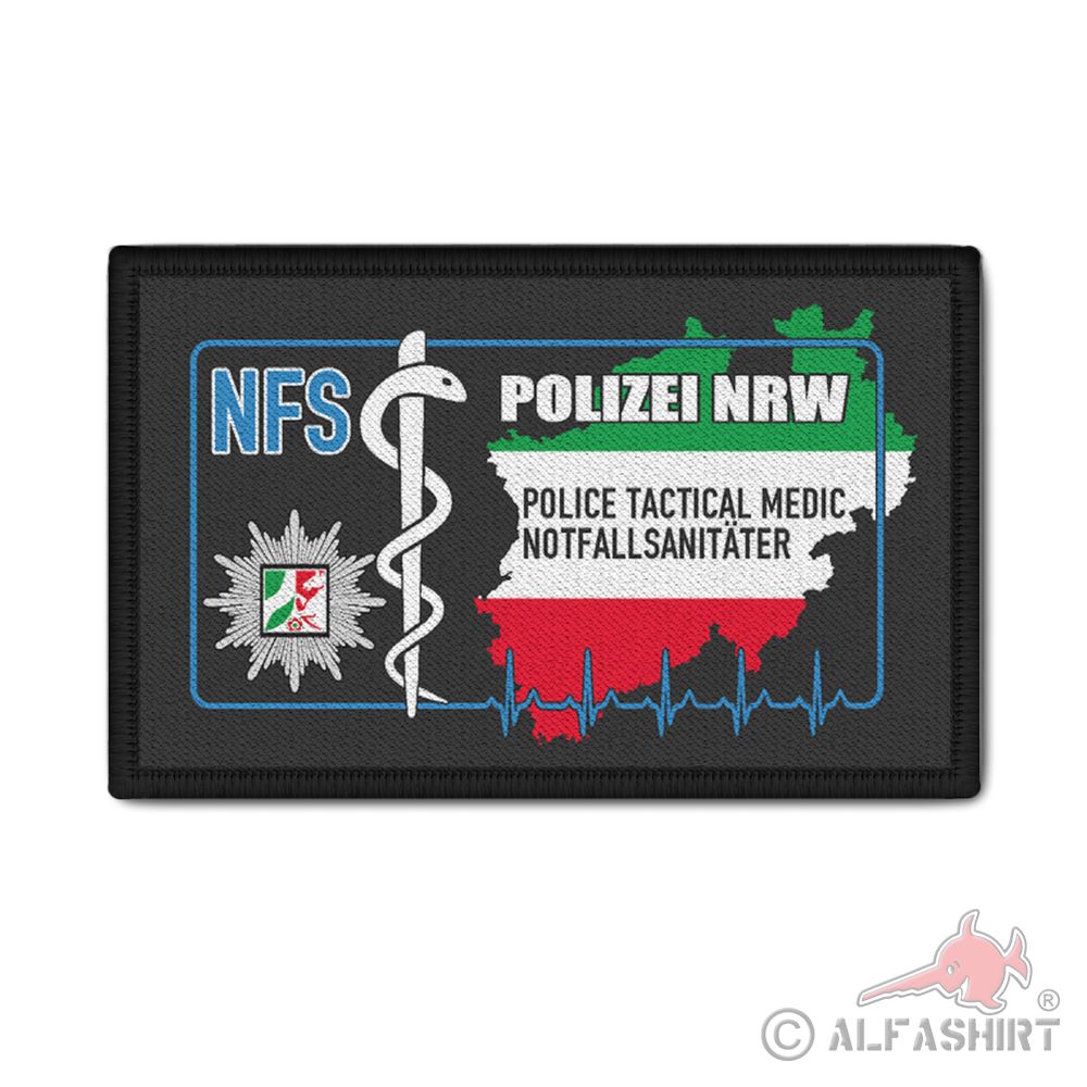 NFS NRW Polizei Abzeichen Notfallsanitäter Ausbildung Einsatz Uniform #38295