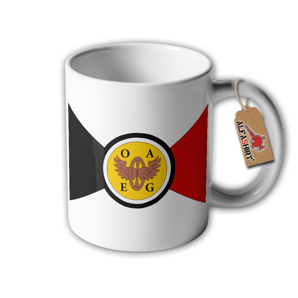 Tasse Ostafrikanische Eisenbahngesellschaft OAEG Kolonie Wappen Abzeichen #32643