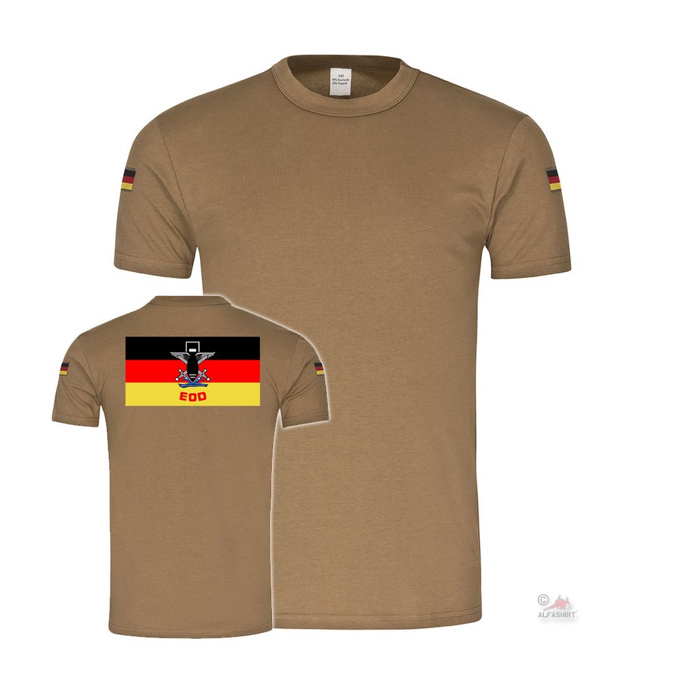 BW Tropen EOD Fahne Kampfmittelbeseitigung Bundeswehr Deutschland T-Shirt #34967