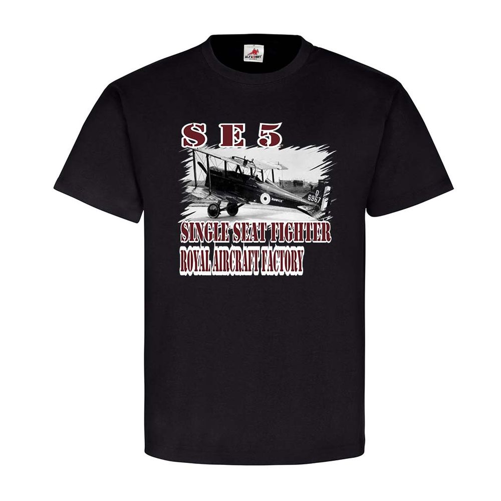 SE 5 Aircrafter Kämpfer Flugzeug Militär Doppeldecker T Shirt #22866