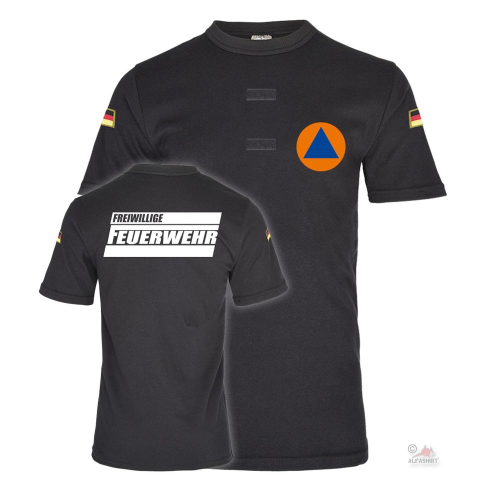 Bw Tropics Volunteer Fire Brigade Civil Protection Rescue Service Tropical Shirt # 37420