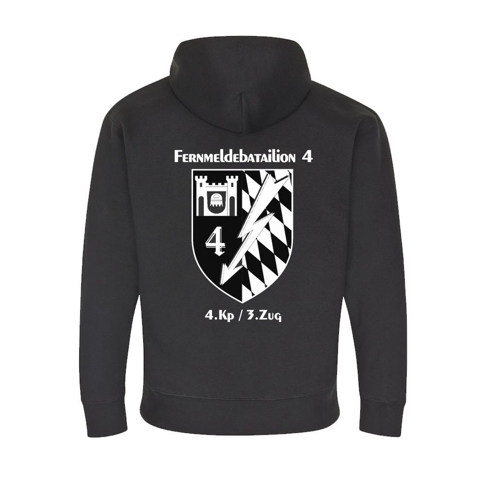 Fernmeldebataillon 4 Bataillon Bundeswehr Bw Wappen - Kapuzenpullover #5367
