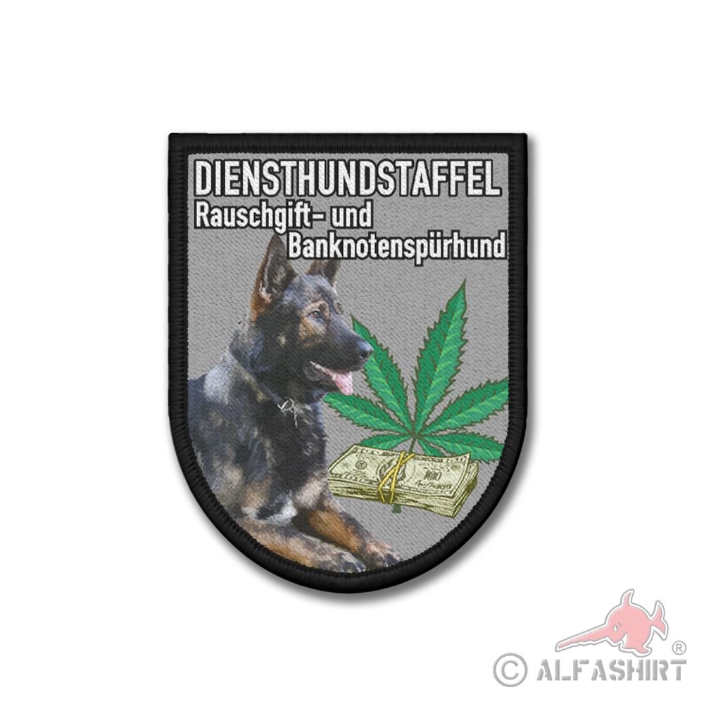 Patch drug and banknote sniffer dog service dog unit police #39806