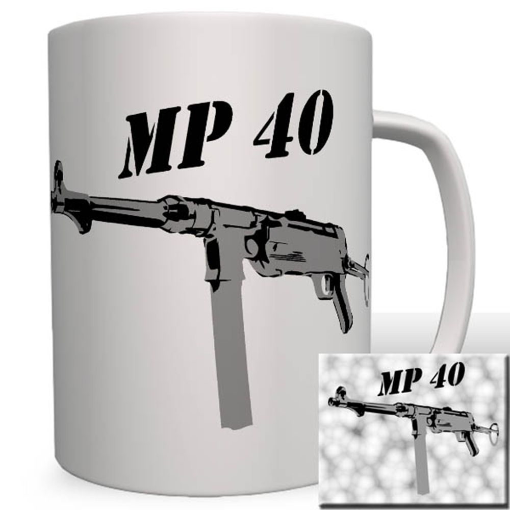 Mp 40 Wh Wk Maschinenpistole Wappen Militär Sammler Deko Tasse #16505