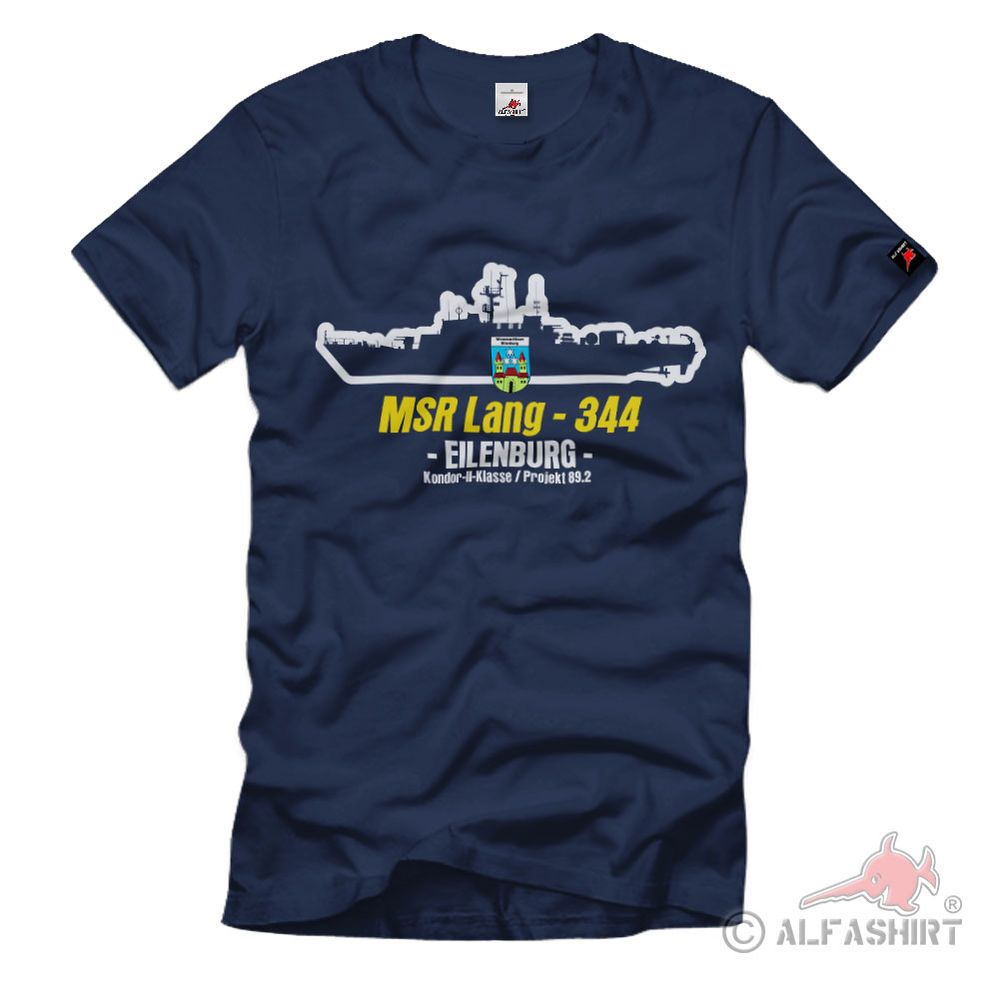 MSR Lang - 344 EILENBURG NVA DDR Volksmarine Kondor Klase II T-Shirt#40859