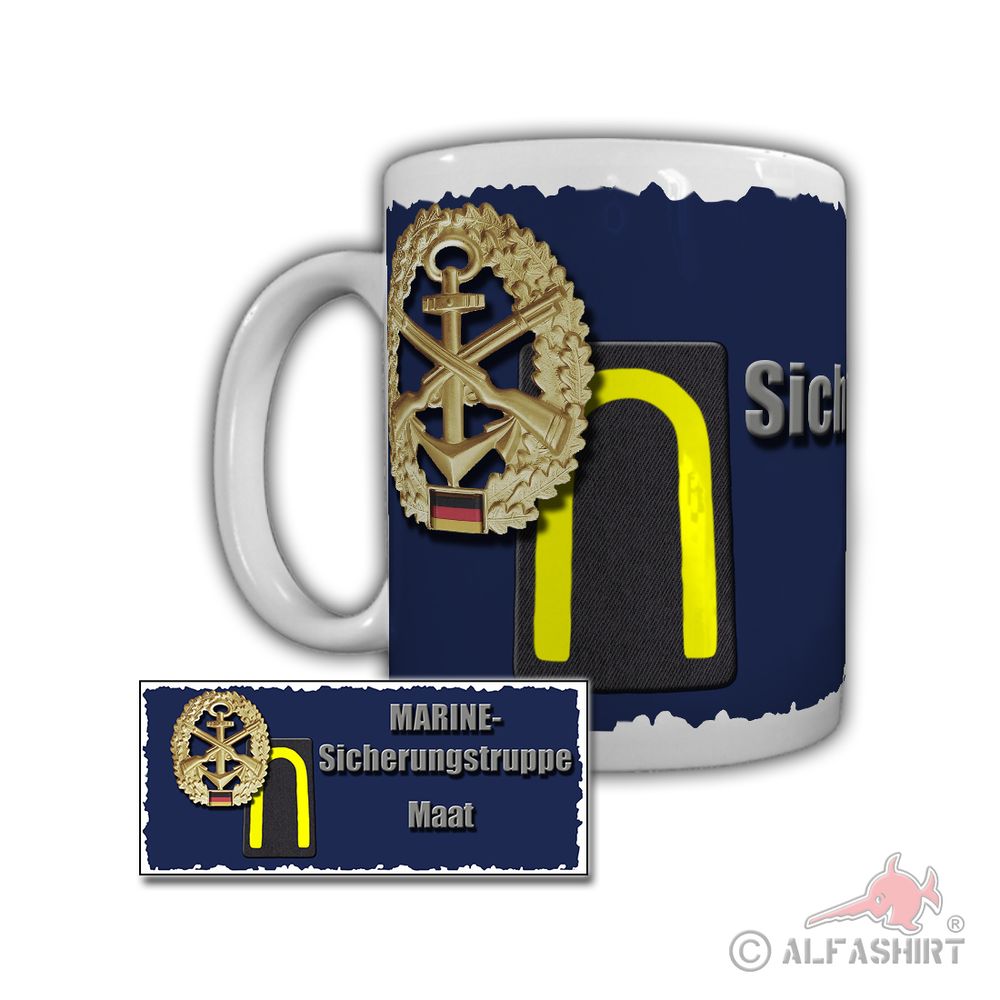 Tasse Marine Sicherungstruppe Maat Minentaucherboot Mühlhausen Bundeswehr #29326