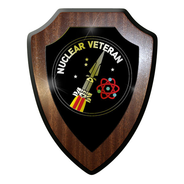 Wappenschild / Wandschild / - Nuclear Veteran Hercules Rakete Atom Emblem #10043
