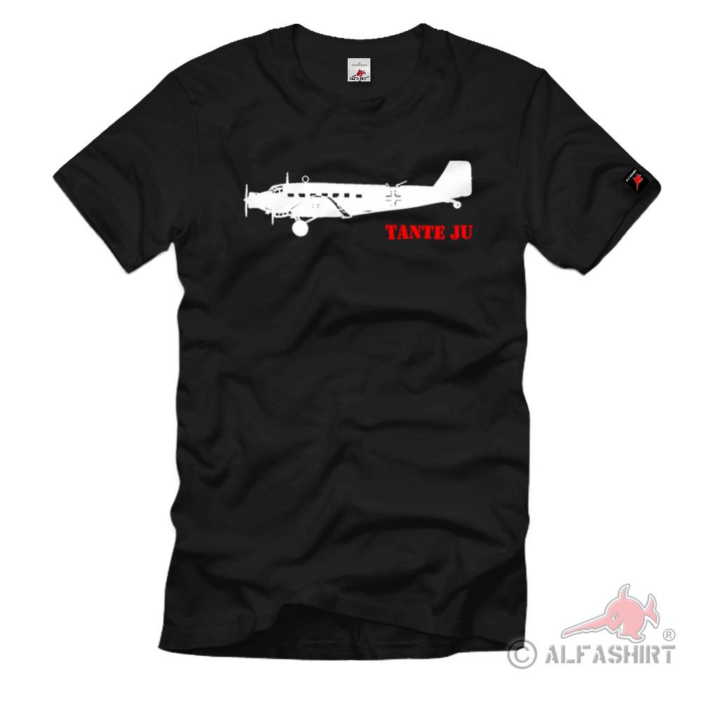 Tante Ju 52 Passagier und Transportflugzeug Luftwaffe WK2 - T Shirt #1007