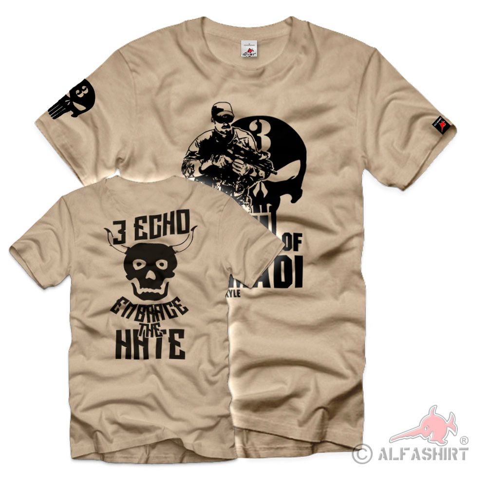 US Sniper Ramadi Kyle Seal Team Three US Navy Army 3 Echo T-Shirt #40156
