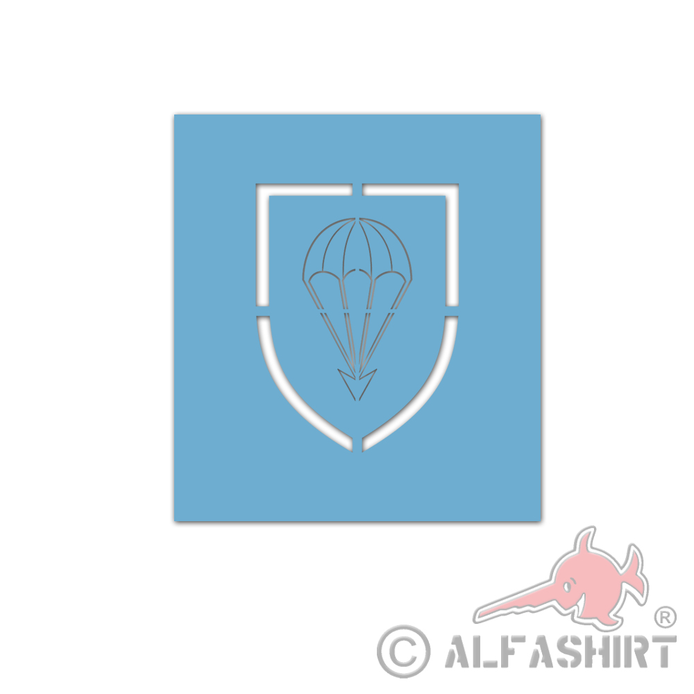 Lackierschablone 1 Luftlandedivision Bruchsal Bundeswehr Heer ab 7x5cm A5314