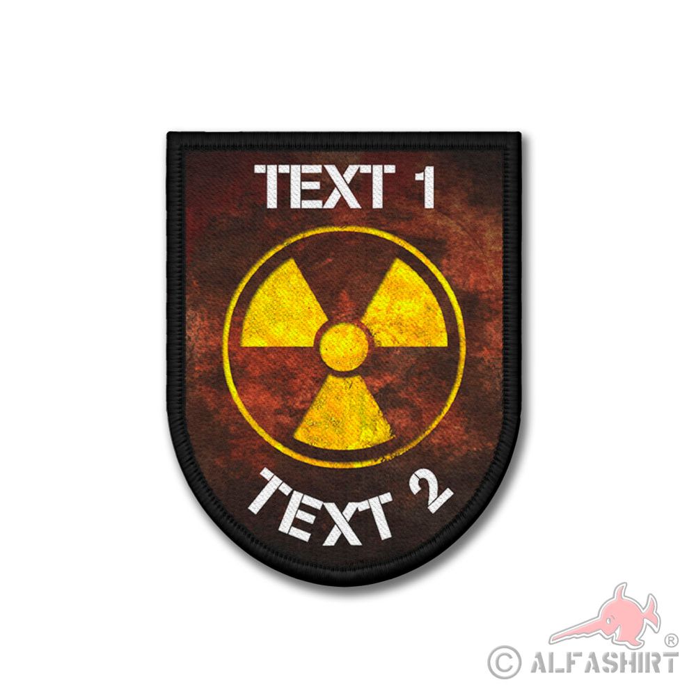Patch Nuclear personalisierbar Team Clan Atom Gamer Zeichen Wappen #40066