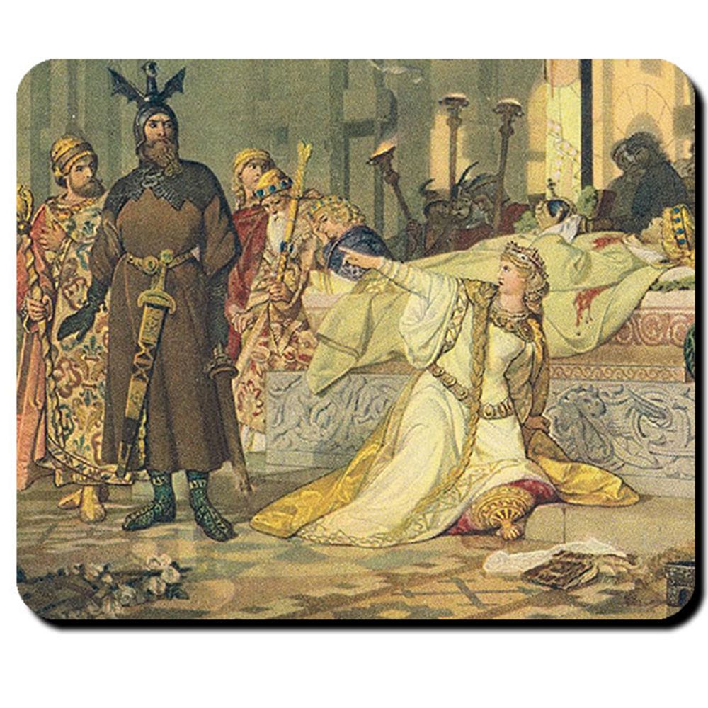 Nibelungensage Hagen von Tronje Siegfried Kriemhilds Hof - Mauspad #14154