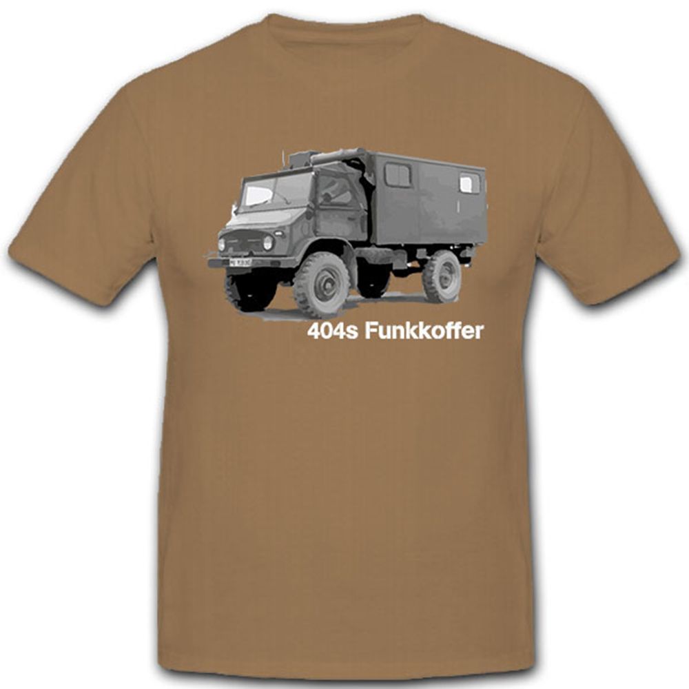 404s Funkkoffer LKW Funker Fahrzeug Geländewagen Oldtimer - T Shirt #9111