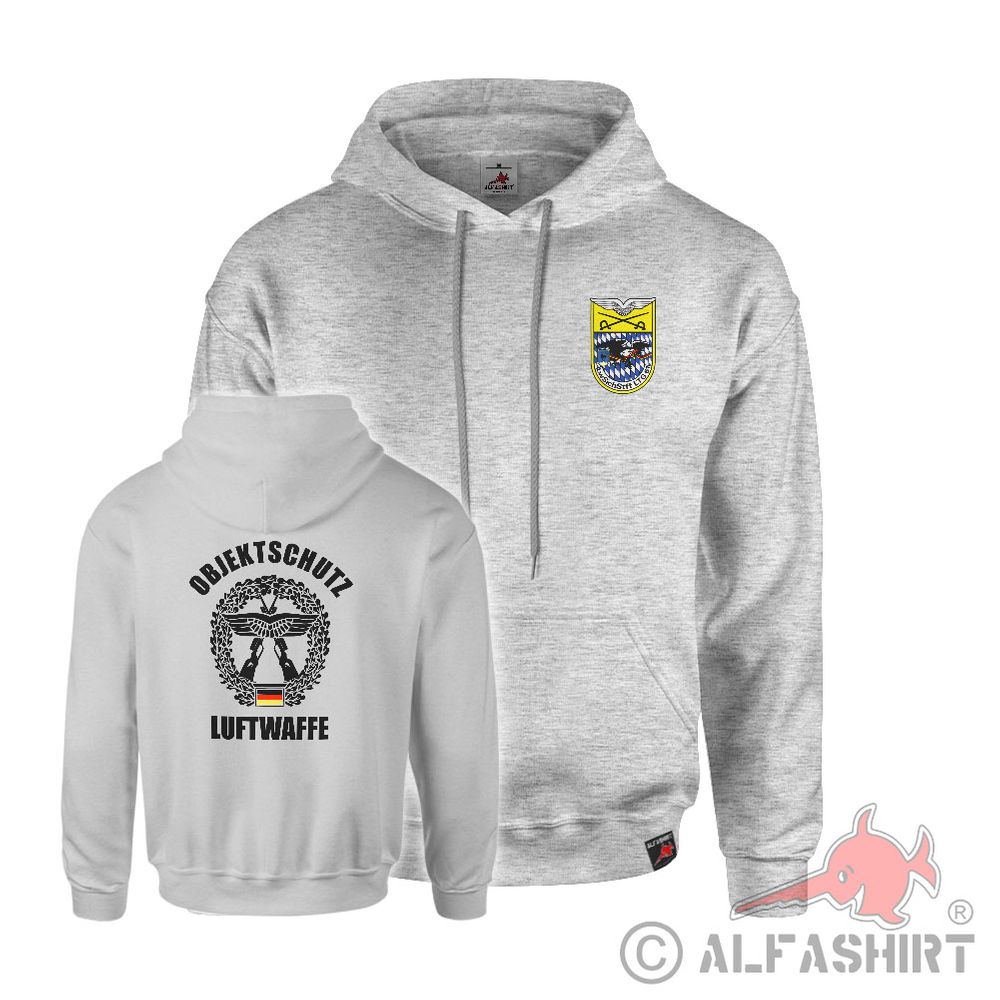 Hoodie Objektschutz Luftwaffe LW Bundeswehr Barettabzeichen LwSichStff 61 #43506
