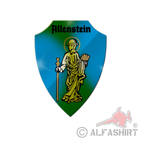 Aluschild Allenstein Olszytn Woiwodschaft Ermland Masuren Kaliningrad #26124