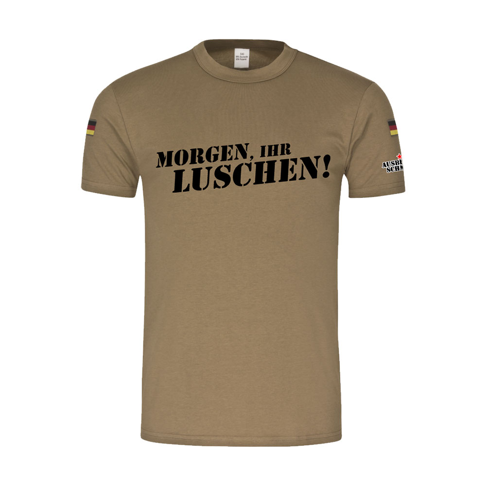 Ausbilder Schmidt - Tropenshirt - MORGEN IHR LUSCHEN ! Bundeswehr Spruch Comedy T-Shirt #47075