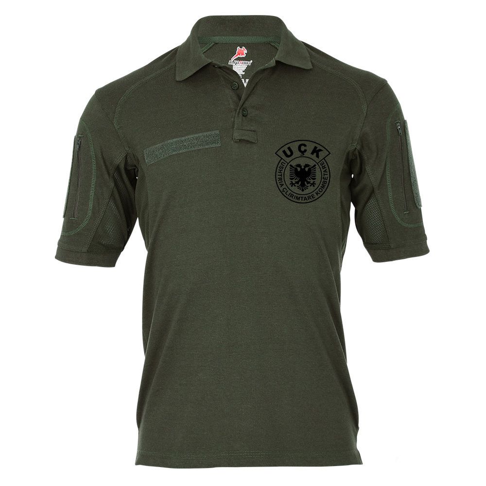 Tactical Poloshirt Alfa UCK Kosovo Befreiungsarmee Unabhängigkeit Wappen #19336