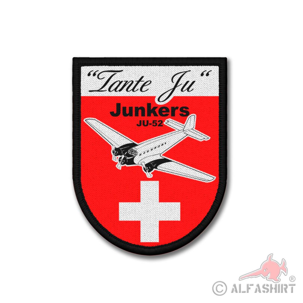 Patch Tante Ju Schweiz Junkers 52-3m Flug Aufnäher JU52 #39208