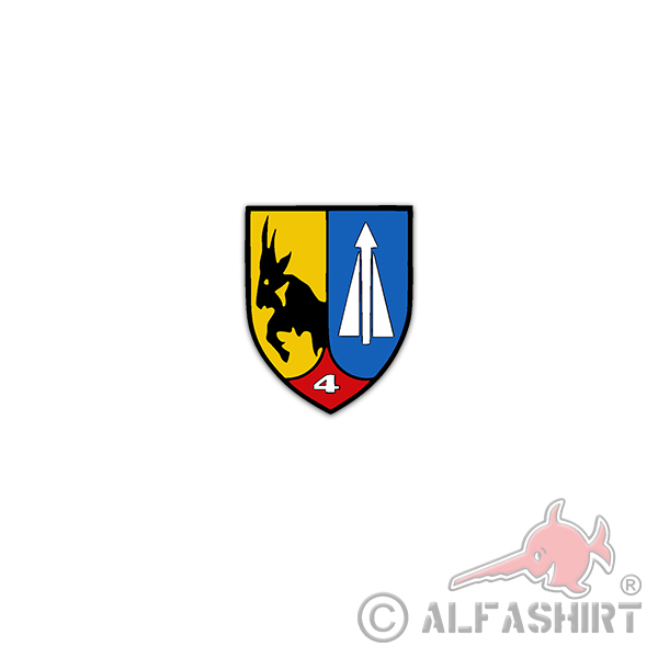 Aufkleber/Sticker FlaRak 22 Flugabwehrrakete BW Luftwaffe Wappen 6x7cm A3164