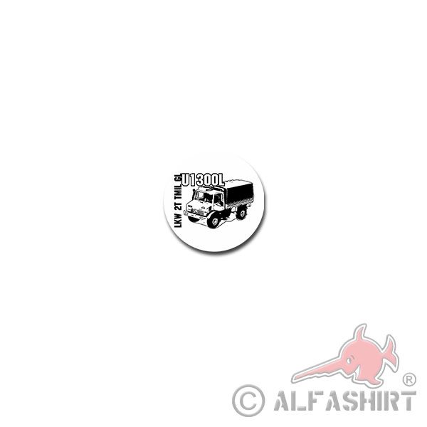 U1300L Aufkleber Sticker Lkw 2t tmil gl Bundeswehr Militärfahrzeug 7x7cm#A4101