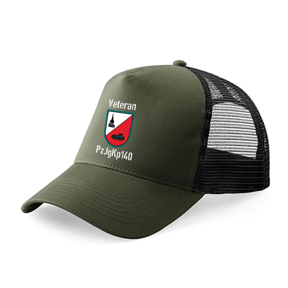 Trucker Cap Olive PzJgKp Panzerjägerkompanie 140 Stadtallendorf Hessen #46626