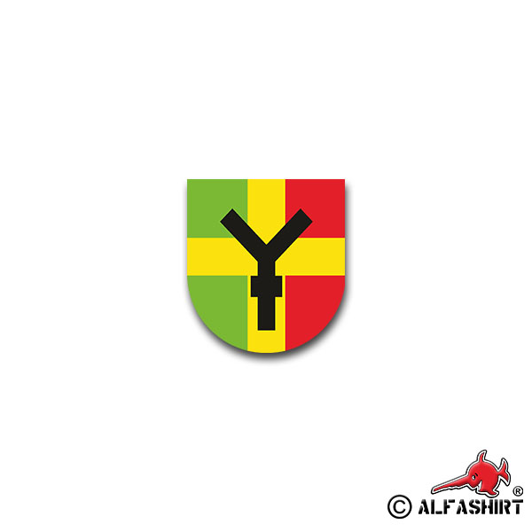 Sticker PzGrenBtl 191 Westfalen-Kaserne Ahlen BW Coat of Arms 6x7cm A1380