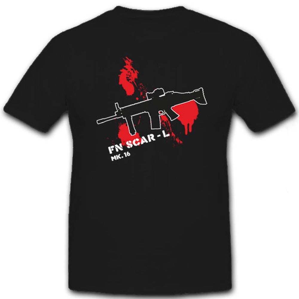 FN SCAR L MK 16 Fabrique Nationale Special Assault Rifle - T Shirt #7235
