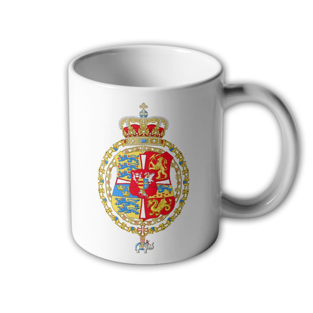 Tasse Königreichs Dänemark & Norwegen 1699-1819 Wappen König Friedrich #3002