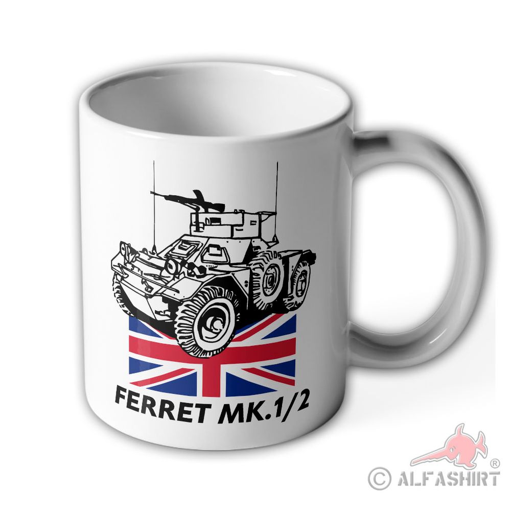 Tasse Ferret MK 1-2 Rad-Panzer Wagen UK British Army Auto gepanzert #30399