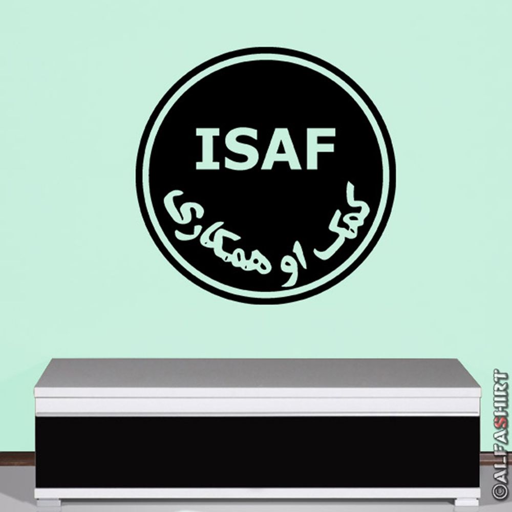 ISAF international security assistance Bundeswehr Wall Sticker 45x45cm # 7138
