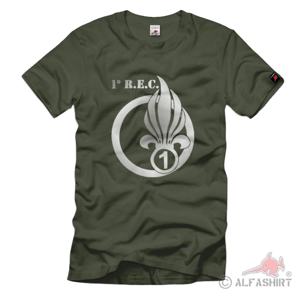 1 REC 1° Régiment Etranger de Cavalerie Fremdenlegion Frankreich T Shirt #1477